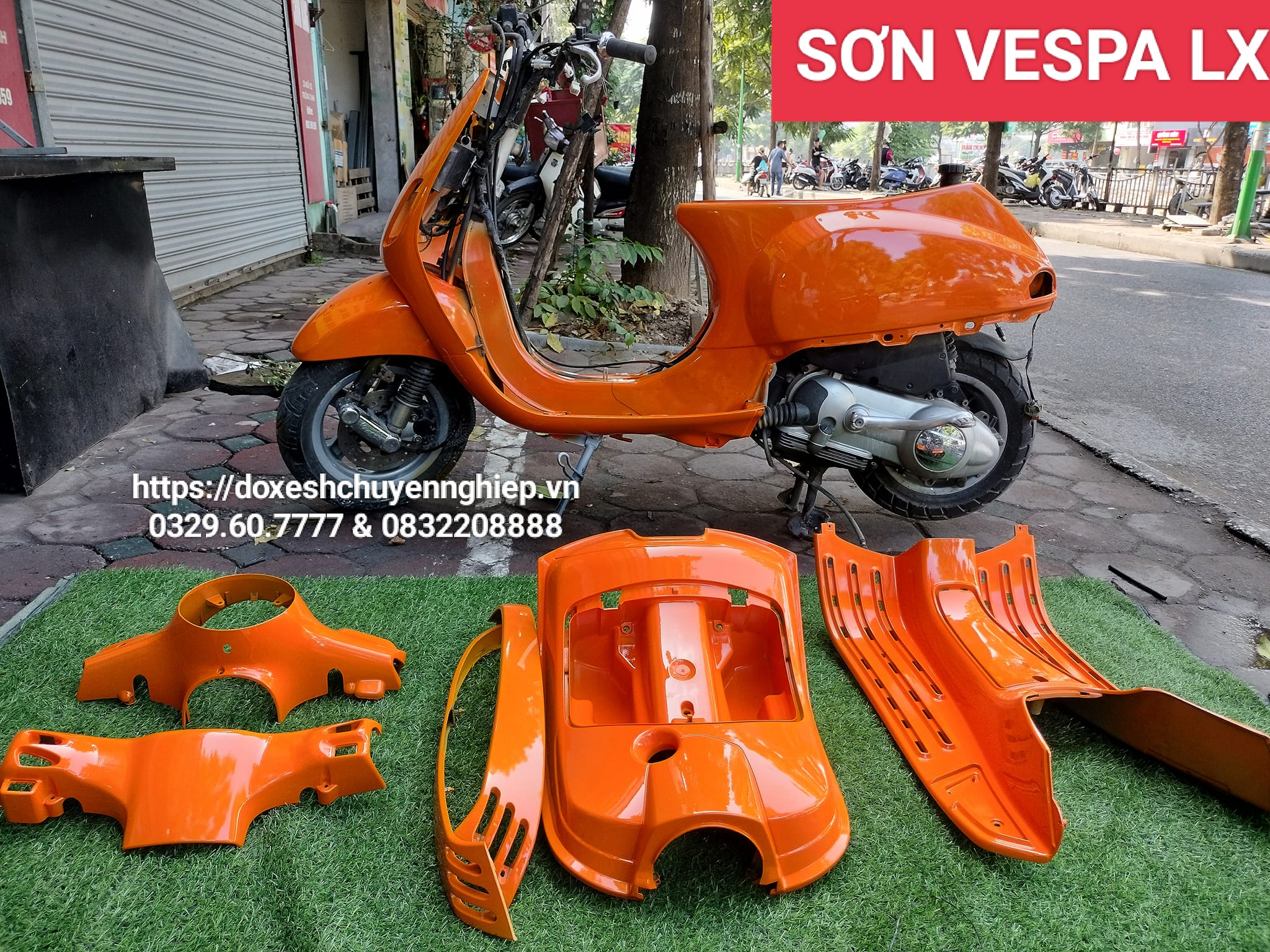 Sơn Xe Vespa Primavera Màu Cam Đến Ngay Vespa Chuyên Nghiệp #41 Sơn Xe Vespa Primavera Màu Cam Đến Ngay Vespa Chuyên Nghiệp